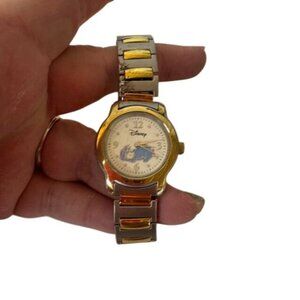 Disney Eeyore Womens Two-Tone Gold & Silver Stainless Steel Quartz Watch
